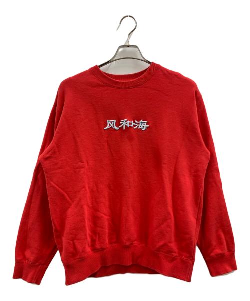 WIND AND SEA（ウィンダンシー）WIND AND SEA (ウィンダンシー) WIND AND SEA スウェット レッド サイズ:Mの古着・服飾アイテム