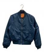 Schott×Ron Hermanショット×ロンハーマン）の古着「shott　Ron Herman　MA-1ジャケット」｜ネイビー