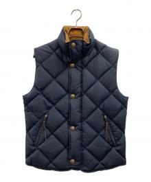 BROOKS BROTHERS（ブルックスブラザーズ）の古着「BROOKS BROTHERS　ダウンベスト」｜ネイビー×ブラウン