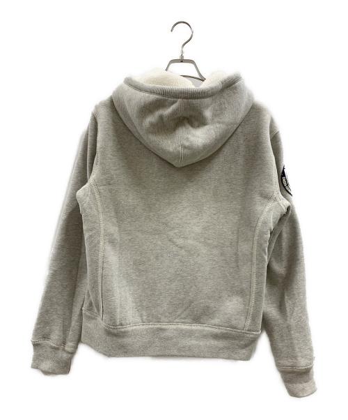 POLO RALPH LAUREN（ポロ・ラルフローレン）POLO RALPH LAUREN (ポロ・ラルフローレン) POLO RALPH LAUREN　裏ボアワッペンジップパーカー グレー サイズ:Lの古着・服飾アイテム