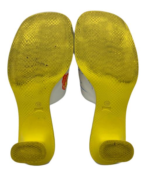 CAMPER（カンペール）CAMPER (カンペール) CAMPER　サンダル イエロー×ホワイト サイズ:23.5の古着・服飾アイテム