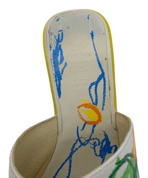 CAMPER（カンペール）CAMPER (カンペール) CAMPER　サンダル イエロー×ホワイト サイズ:23.5の古着・服飾アイテム