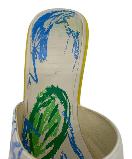 CAMPER（カンペール）CAMPER (カンペール) CAMPER　サンダル イエロー×ホワイト サイズ:23.5の古着・服飾アイテム