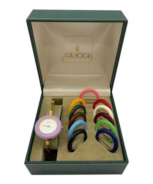 GUCCI（グッチ）GUCCI (グッチ) GUCCI　リストウォッチ ホワイトの古着・服飾アイテム