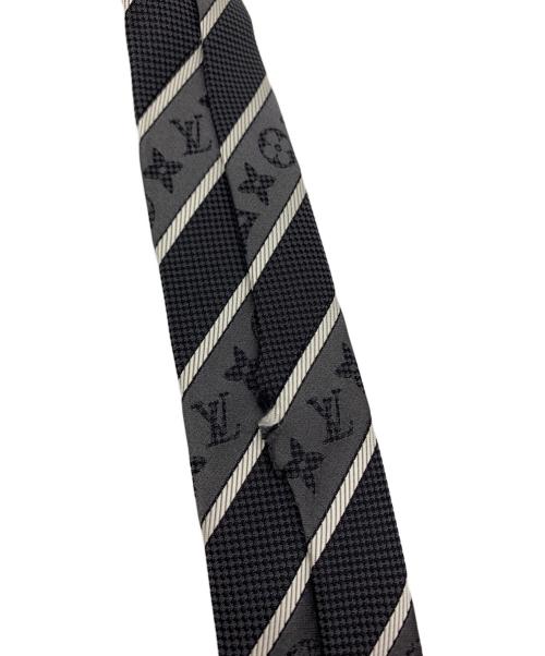 LOUIS VUITTON（ルイ ヴィトン）LOUIS VUITTON (ルイ ヴィトン) LOUIS VUITTON　ネクタイ ブラック×グレー サイズ:FREEの古着・服飾アイテム