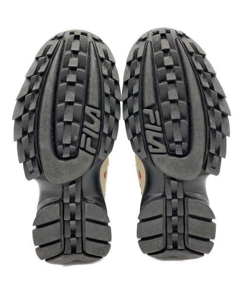 FILA（フィラ）FILA (フィラ) ディスラプターウェッジ カレッジ ベージュ×ブラック サイズ:24.5の古着・服飾アイテム