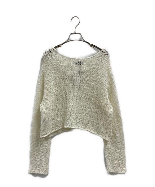 SLOBE IENA（スローブ イエナ）SLOBE IENA (スローブ イエナ) SLOBE IENA　薄手ニット ホワイト サイズ:FREE 未使用品の古着・服飾アイテム