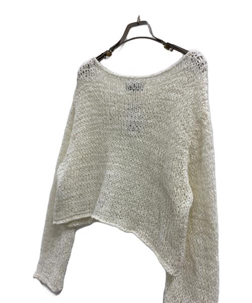 SLOBE IENA（スローブ イエナ）SLOBE IENA (スローブ イエナ) SLOBE IENA　薄手ニット ホワイト サイズ:FREE 未使用品の古着・服飾アイテム