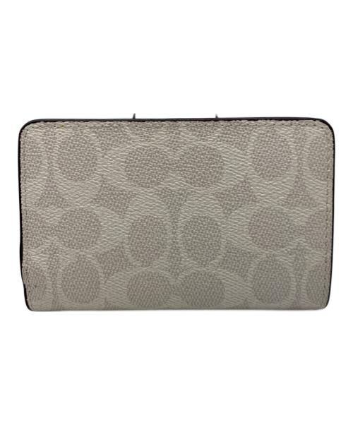 COACH（コーチ）COACH (コーチ) COACH　2つ折り財布 アイボリーの古着・服飾アイテム