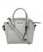 CHARLES & KEITHチャールズアンドキース）の古着「CHARLES & KEITH　クラシック ダブルトップハンドルバッグ」｜ホワイト