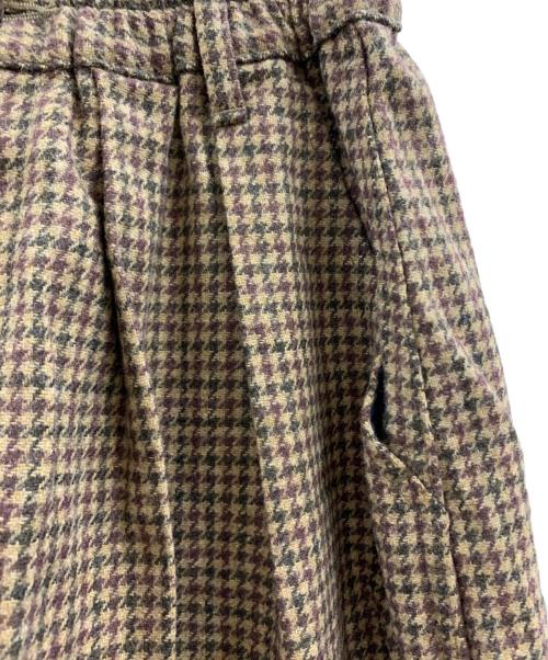 HARVESTY（ハーベスティー）HARVESTY (ハーベスティー) HARVESTY　ワイドパンツ ブラウン×ベージュ サイズ:1の古着・服飾アイテム