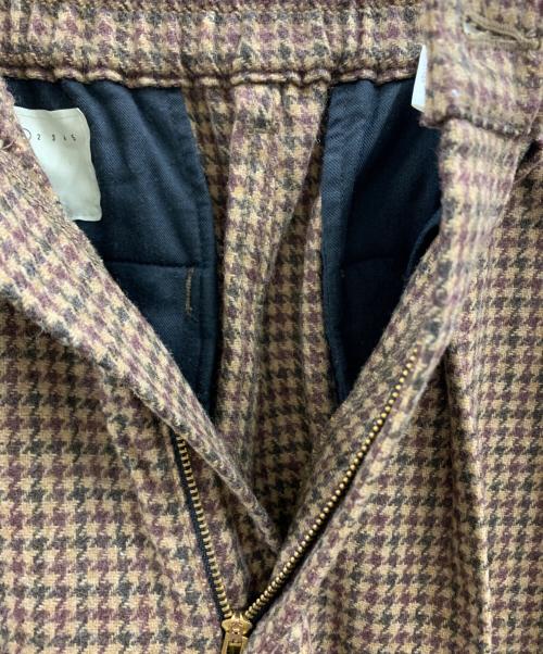 HARVESTY（ハーベスティー）HARVESTY (ハーベスティー) HARVESTY　ワイドパンツ ブラウン×ベージュ サイズ:1の古着・服飾アイテム