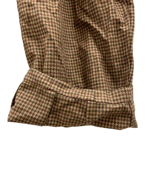 HARVESTY（ハーベスティー）HARVESTY (ハーベスティー) HARVESTY　ワイドパンツ ブラウン×ベージュ サイズ:1の古着・服飾アイテム