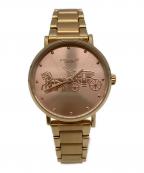 COACHコーチ）の古着「COACH リストウォッチ」｜ピンクゴールド