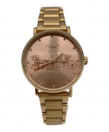 COACH（コーチ）の古着「COACH リストウォッチ」｜ピンクゴールド