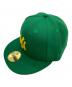 New Era（ニューエラ）の古着「New Era　キャップ」｜グリーン×イエロー