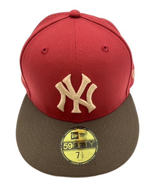 New Era（ニューエラ）New Era (ニューエラ) New Era　キャップ レッド×ブラウンの古着・服飾アイテム