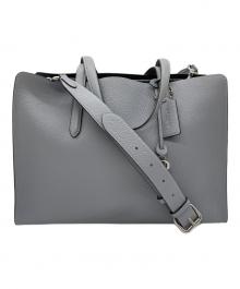 COACH（コーチ）の古着「COACH　2WAYトートバッグ」｜スカイブルー