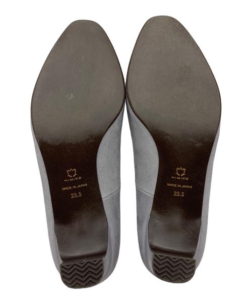 卑弥呼（ヒミコ）卑弥呼 (ヒミコ) 卑弥呼(ヒミコ)　ソフトスクエアトゥプレーンパンプス ブルーグレー サイズ:23.5ｃｍの古着・服飾アイテム