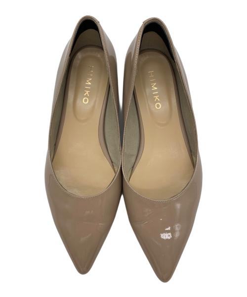 卑弥呼（ヒミコ）卑弥呼 (ヒミコ) 卑弥呼　ローヒールパンプス ピンク サイズ:23.5の古着・服飾アイテム