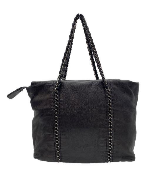 CHANEL（シャネル）CHANEL (シャネル) CHANEL　チェーントートバッグ ブラックの古着・服飾アイテム