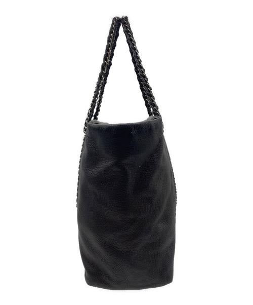 CHANEL（シャネル）CHANEL (シャネル) CHANEL　チェーントートバッグ ブラックの古着・服飾アイテム