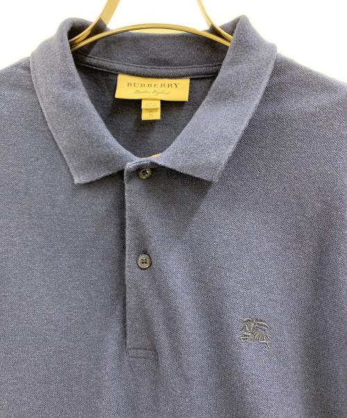 BURBERRY LONDON ENGLAND（バーバリー ロンドン イングランド）BURBERRY LONDON ENGLAND (バーバリー ロンドン イングランド) BURBERRY LONDON ENGLAND　ポロシャツ ネイビー サイズ:XLの古着・服飾アイテム