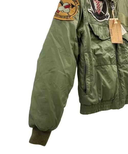 AVIREX（アヴィレックス）AVIREX (アヴィレックス) AVIREX フライトジャケット オリーブ×ブラック サイズ:Mの古着・服飾アイテム