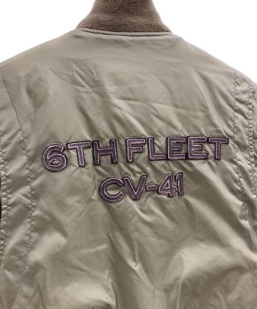 AVIREX（アヴィレックス）AVIREX (アヴィレックス) AVIREX フライトジャケット オリーブ×ブラック サイズ:Mの古着・服飾アイテム