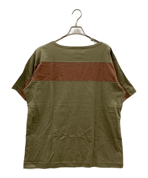 FACTOTUM（ファクトタム）FACTOTUM (ファクトタム) FACTOTUM　Tシャツ グリーン×ブラウン サイズ:48 未使用品の古着・服飾アイテム