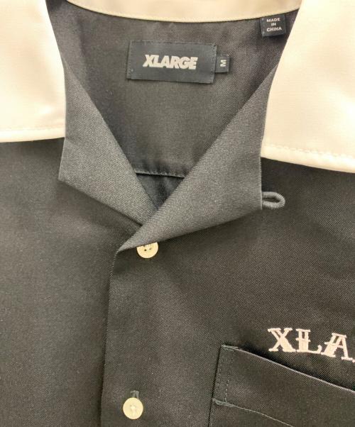 X-LARGE（エクストララージ）X-LARGE (エクストララージ) X-LARGE　オープンカラーシャツ ブラック サイズ:Mの古着・服飾アイテム