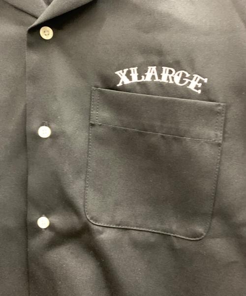 X-LARGE（エクストララージ）X-LARGE (エクストララージ) X-LARGE　オープンカラーシャツ ブラック サイズ:Mの古着・服飾アイテム