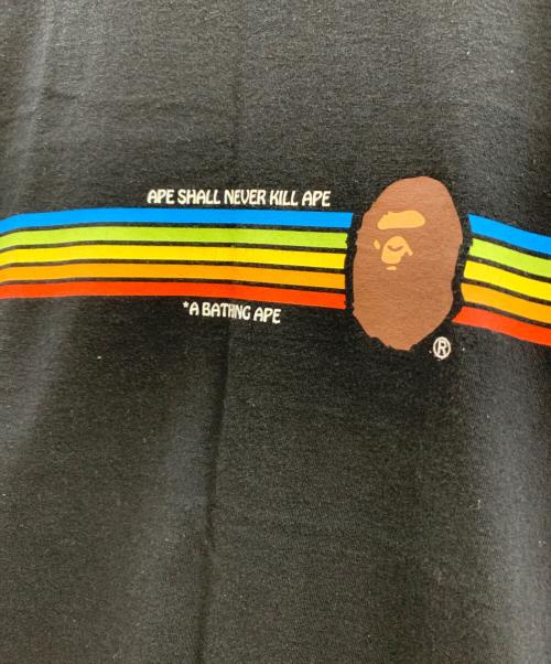 A BATHING APE（ア ベイシング エイプ）A BATHING APE (ア ベイシング エイプ) A BATHING APE　半袖カットソー ブラック サイズ:Mの古着・服飾アイテム