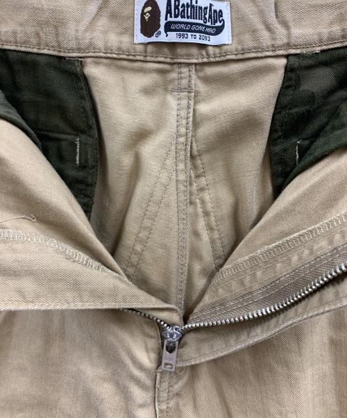 A BATHING APE（ア ベイシング エイプ）A BATHING APE (ア ベイシング エイプ) A BATHING APE　ハーフパンツ ブラウン サイズ:XLの古着・服飾アイテム