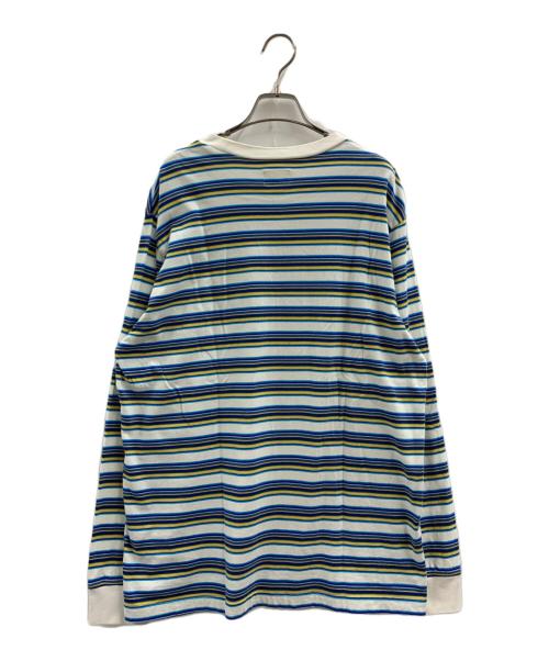 SUPREME（シュプリーム）Supreme (シュプリーム) Supreme 長袖Tシャツ ホワイト×ブルー サイズ:Lの古着・服飾アイテム