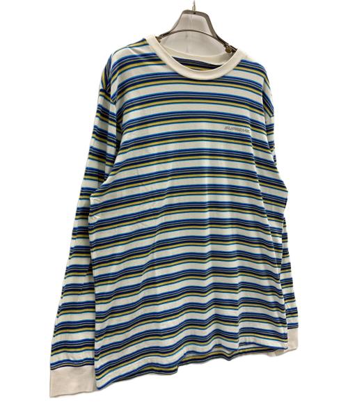 SUPREME（シュプリーム）Supreme (シュプリーム) Supreme 長袖Tシャツ ホワイト×ブルー サイズ:Lの古着・服飾アイテム
