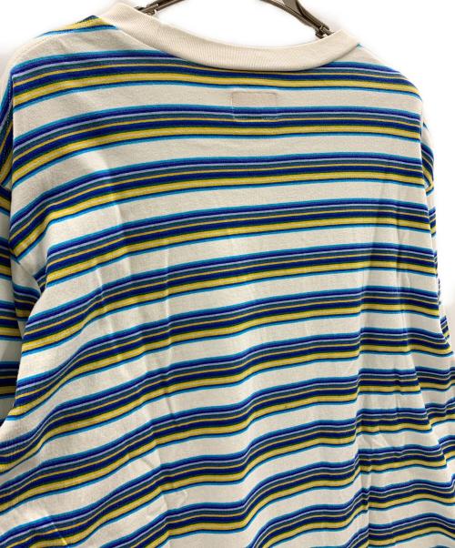 SUPREME（シュプリーム）Supreme (シュプリーム) Supreme 長袖Tシャツ ホワイト×ブルー サイズ:Lの古着・服飾アイテム