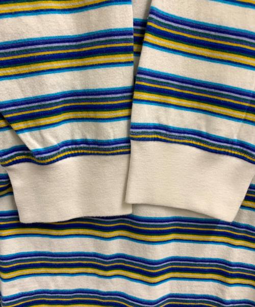 SUPREME（シュプリーム）Supreme (シュプリーム) Supreme 長袖Tシャツ ホワイト×ブルー サイズ:Lの古着・服飾アイテム