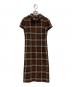 BURBERRY LONDON（バーバリーロンドン）の古着「BURBERRY LONDON　ノースリーブワンピース」｜ブラウン