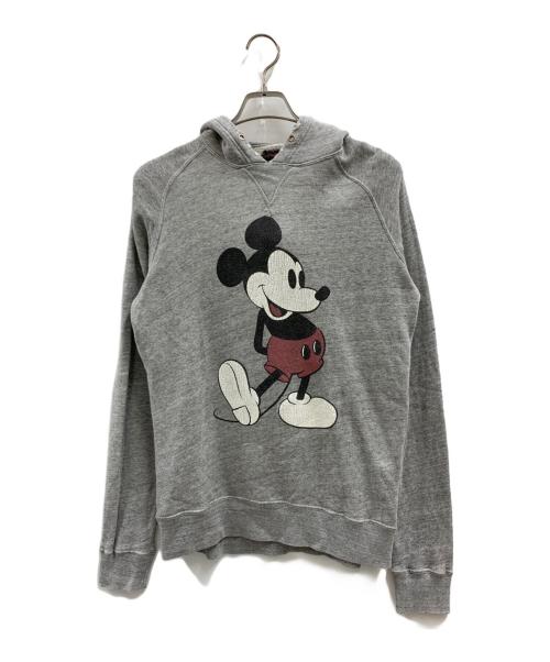 R.H.Vintage（ロンハーマン・ヴィンテージ）R.H.Vintage (ロンハーマン・ヴィンテージ) Disney (ディズニー) R.H.Vintage　プルオーバーパーカー グレー サイズ:Sの古着・服飾アイテム