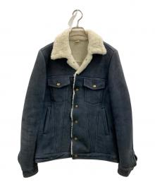 Ron Herman（ロンハーマン）の古着「Ron Herman　ムートンジャケット」｜ネイビー×ホワイト