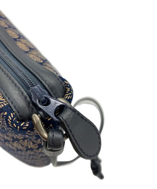 印傳屋（インデンヤ）印傳屋 (インデンヤ) 印傳屋（インデンヤ）ワンショルダーバッグ ネイビーの古着・服飾アイテム