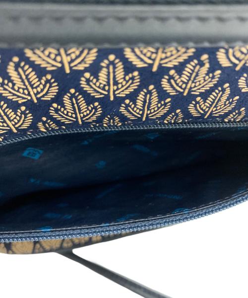 印傳屋（インデンヤ）印傳屋 (インデンヤ) 印傳屋（インデンヤ）ワンショルダーバッグ ネイビーの古着・服飾アイテム