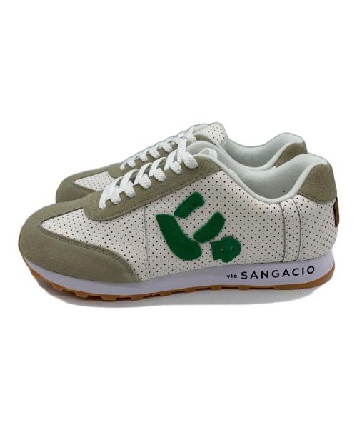 via SANGACIO（ヴィア・サンガチオ）via SANGACIO (ヴィア・サンガチオ) via SANGACIO　にゅ　スニーカー ベージュ サイズ:27ｃｍの古着・服飾アイテム