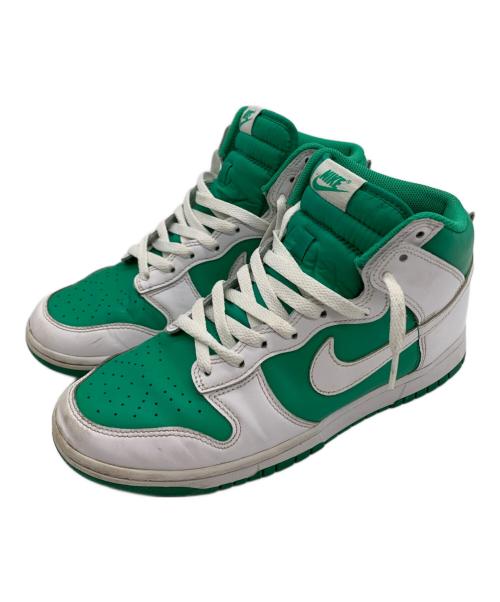 NIKE（ナイキ）NIKE (ナイキ) NIKE　ハイカットスニーカー グリーン×ホワイト サイズ:27の古着・服飾アイテム