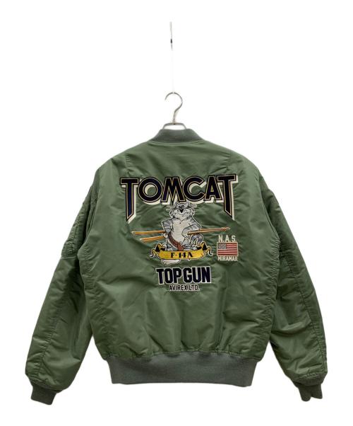 AVIREX（アヴィレックス）AVIREX (アヴィレックス) AVIREX　MA-1ジャケット グリーン サイズ:XLの古着・服飾アイテム
