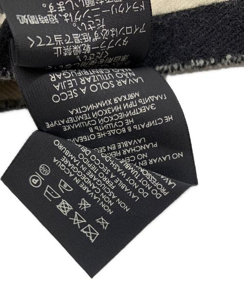 GUCCI（グッチ）GUCCI (グッチ) GUCCI　ストール ブラック×ベージュの古着・服飾アイテム