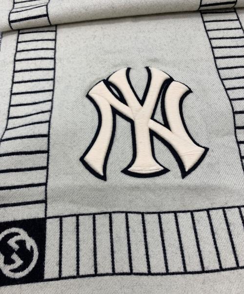 GUCCI（グッチ）GUCCI (グッチ) GUCCI　ストール ブラック×ベージュの古着・服飾アイテム