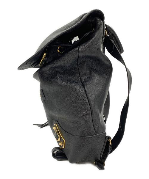 BALENCIAGA（バレンシアガ）BALENCIAGA (バレンシアガ) BALENCIAGA　リュック ブラック×ゴールドの古着・服飾アイテム