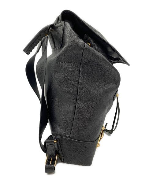 BALENCIAGA（バレンシアガ）BALENCIAGA (バレンシアガ) BALENCIAGA　リュック ブラック×ゴールドの古着・服飾アイテム